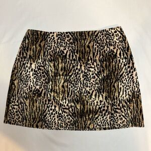 90’s vintage A. Byer California leopard print textured mini skirt , size 11